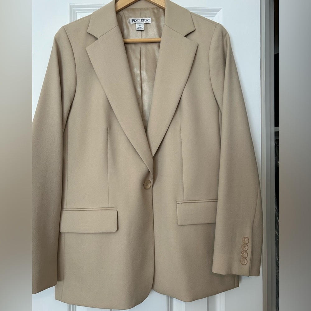 Pendleton One Button Front Closure Fully Lined Bl… - image 1